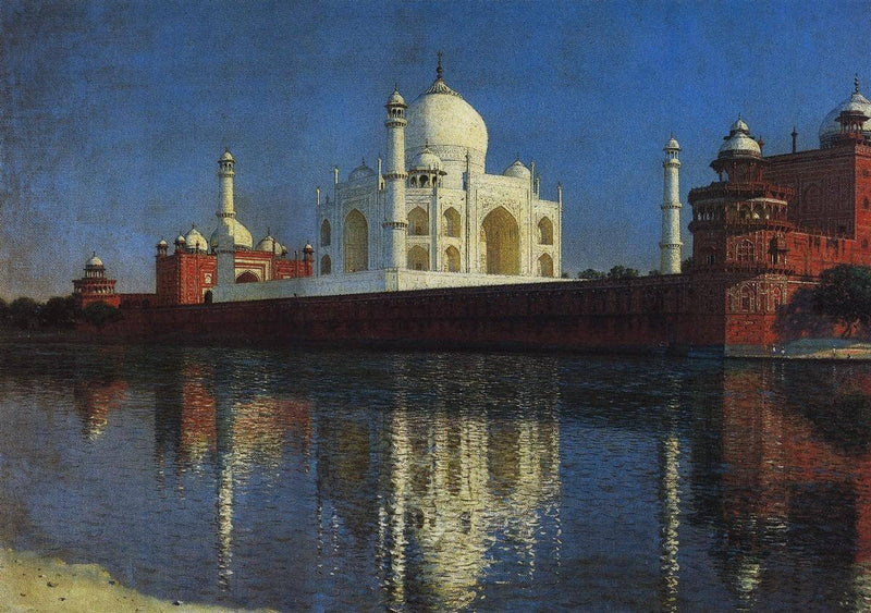 Taj Mahal Mausoleum by Vasily Vereshchagin — Oil Painting Reproduction