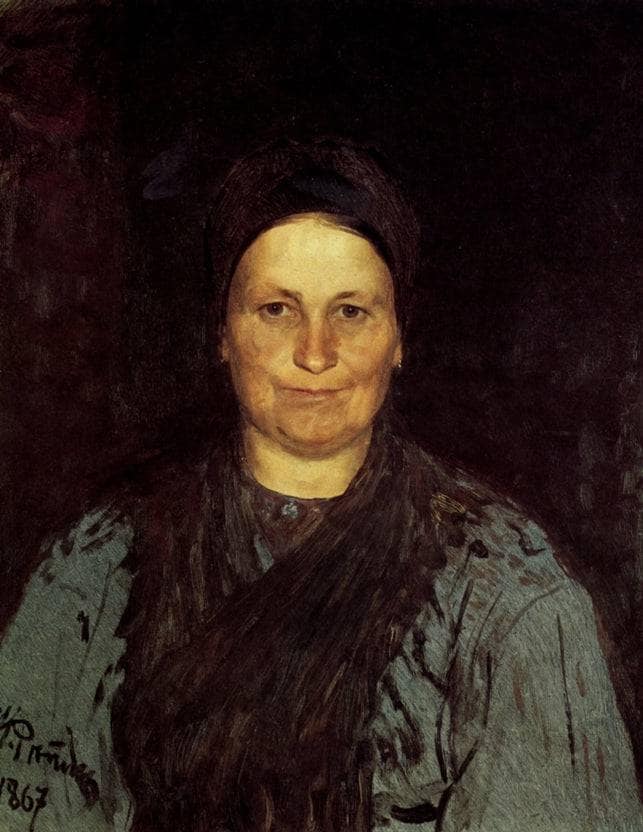 Tatyana Repina, the Artist's Mother by Ilya Repin — Oil Painting Reproduction