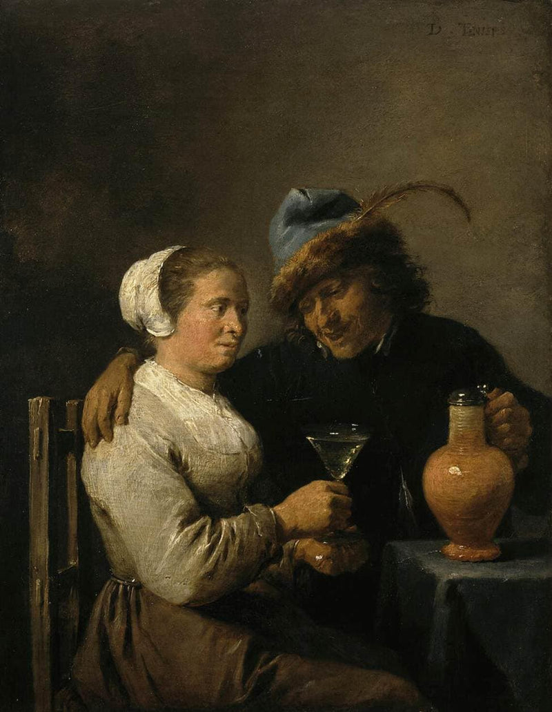 Tavern Scene by David Teniers the Younger — Oil Painting Reproduction