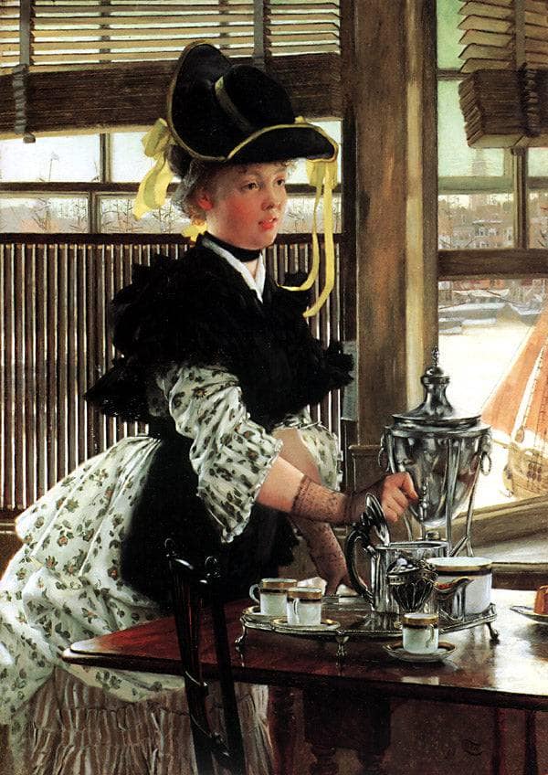 Tea Time by James Tissot — Oil Painting Reproduction