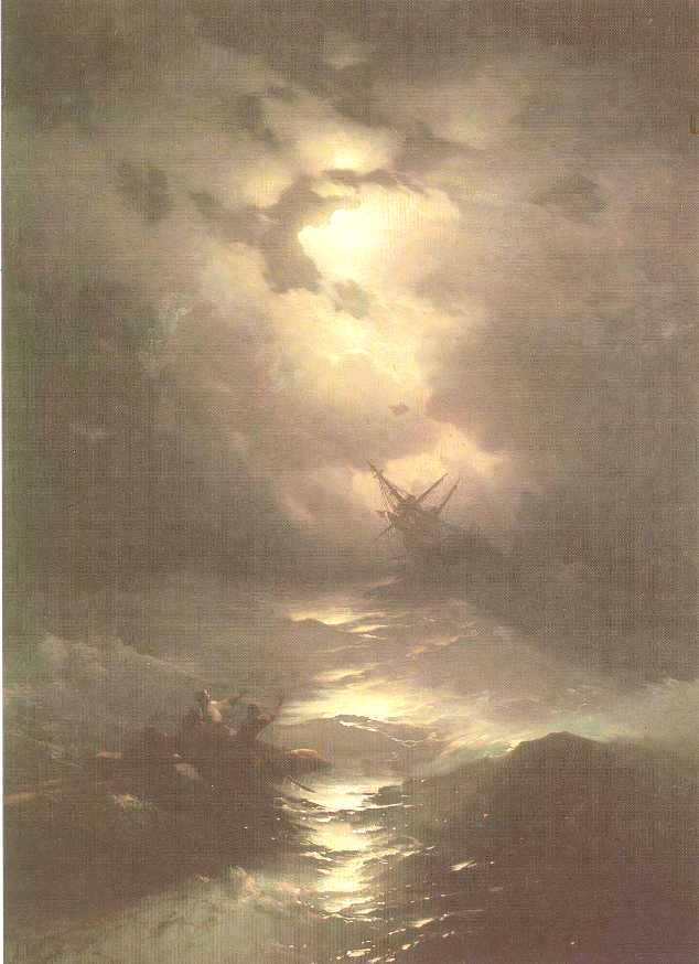 Tempest on the Northern sea by Ivan Aivazovsky — Oil Painting Reproduction