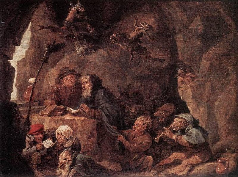 Temptation of St. Anthony by David Teniers the Younger — Oil Painting Reproduction