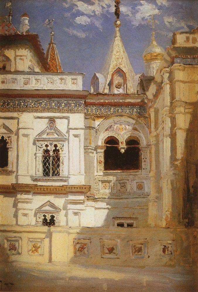 Terem Palace. Exterior. by Vasily Polenov — Oil Painting Reproduction