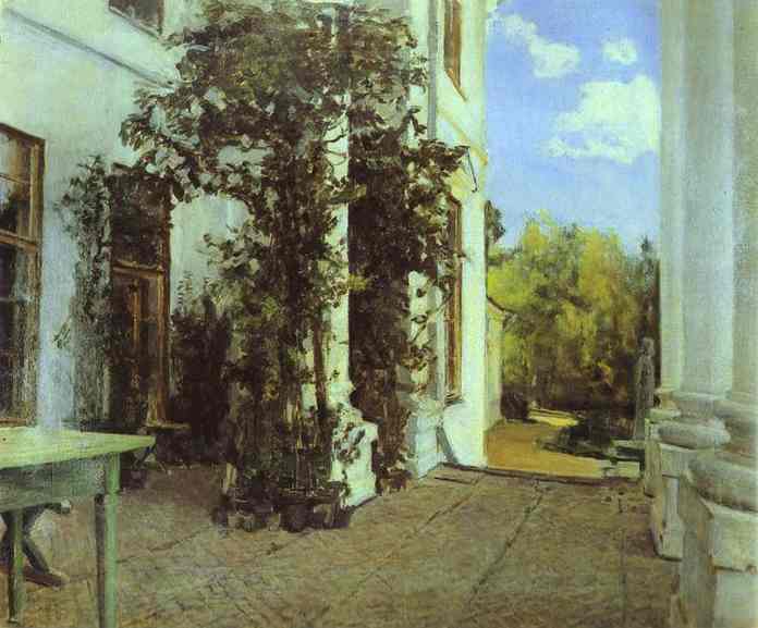 Terrace in Vvedensk by Valentin Serov — Oil Painting Reproduction