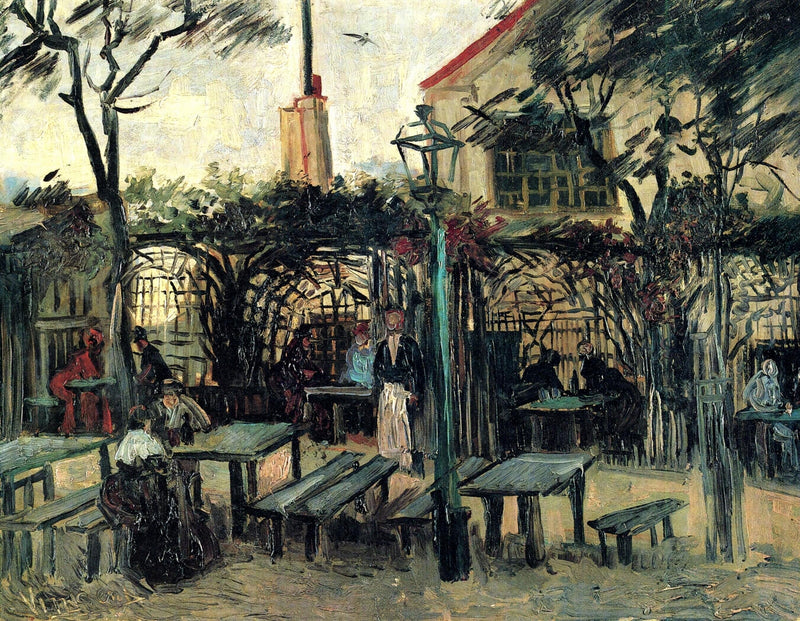 Terrace of a Cafe on Montmartre "La Guinguette" by Vincent van Gogh — Oil Painting Reproduction