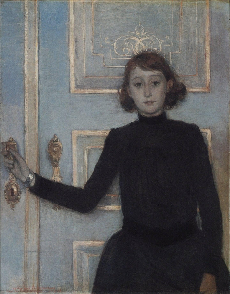 Portrait of Marguerite van Mons by Theo van Rysselberghe — Oil Painting Reproduction