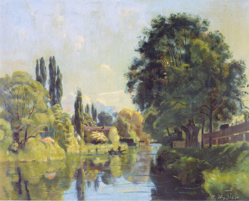 The Aarekanal near Thun by Ferdinand Hodler — Oil Painting Reproduction