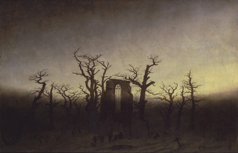 The Abbey in the Oakwood by Caspar David Friedrich — Oil Painting Reproduction