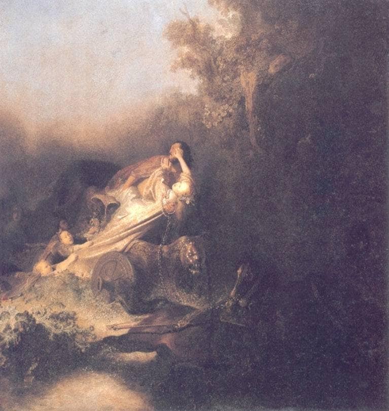 The Abduction of Proserpina by Rembrandt — Oil Painting Reproduction