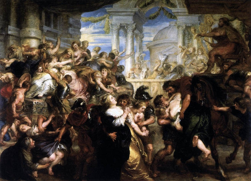 The abduction of the Sabinas by Peter Paul Rubens — Oil Painting Reproduction