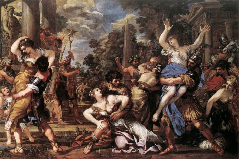 The Abduction of the Sabine Women by Pietro da Cortona — Oil Painting Reproduction