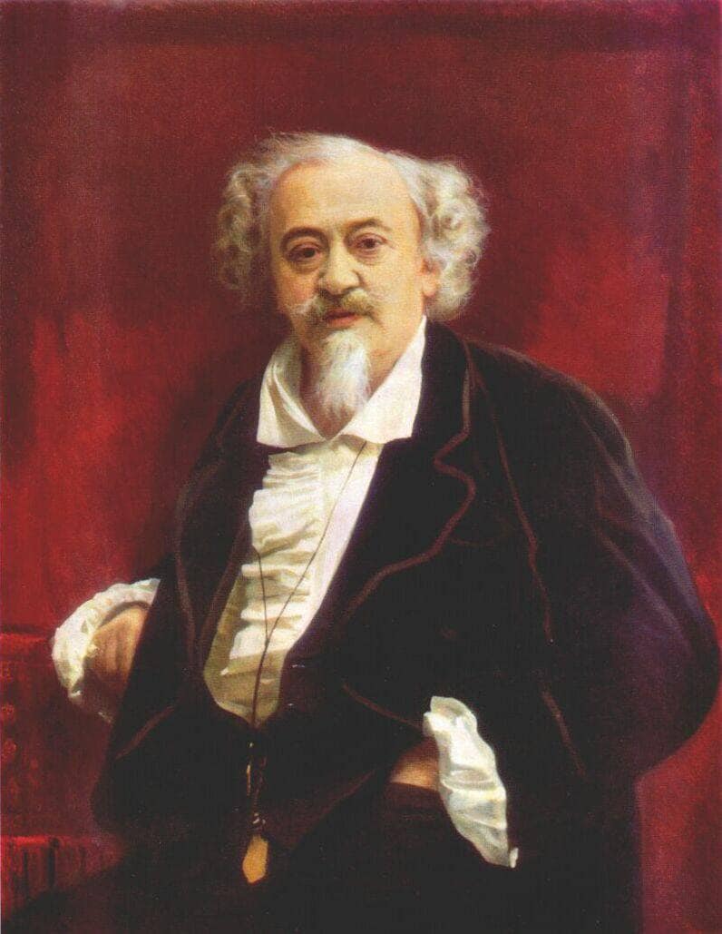 The actor Vasily Samoilov by Ivan Kramskoy — Oil Painting Reproduction