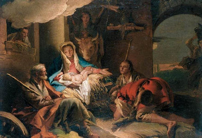 The Adoration of the Shepherds in dining room