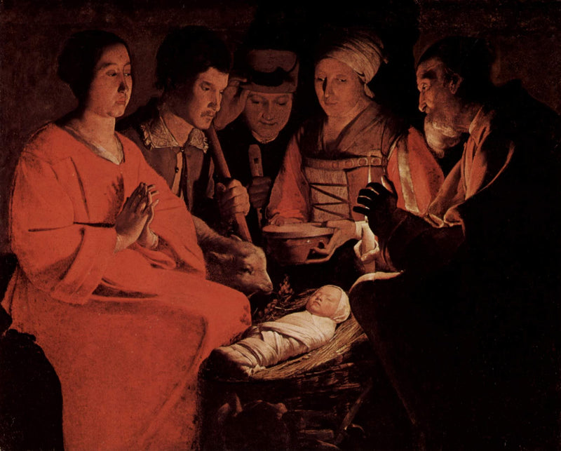 The Adoration of the Shepherds by Georges de la Tour — Oil Painting Reproduction