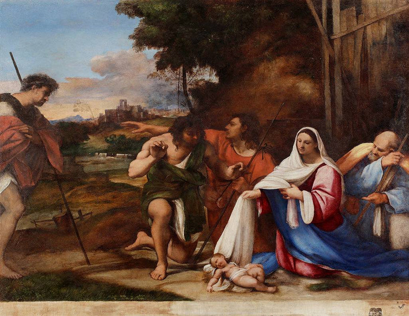 The Adoration of the Shepherds by Sebastiano del Piombo — Oil Painting Reproduction