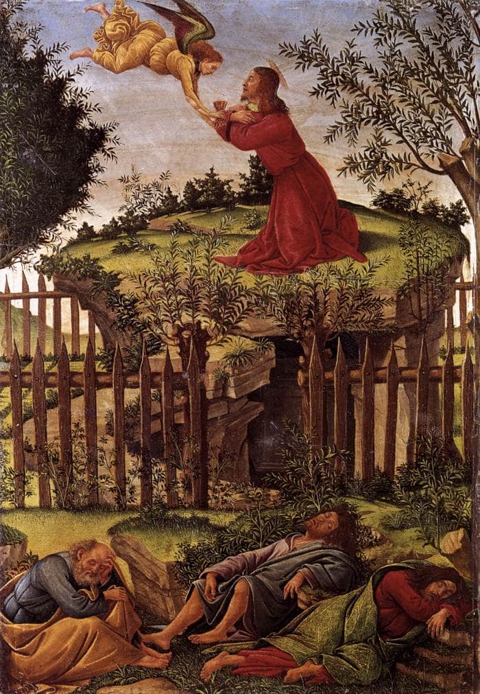 The Agony in the Garden by Sandro Botticelli, Oil Painting Reproduction