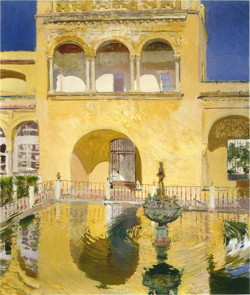 The Alcázar at Seville by Joaquín Sorolla — Oil Painting Reproduction