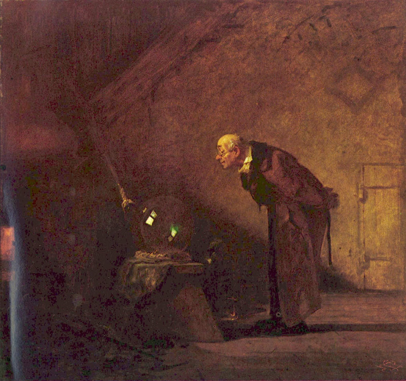 The Alchemist by Carl Spitzweg — Oil Painting Reproduction