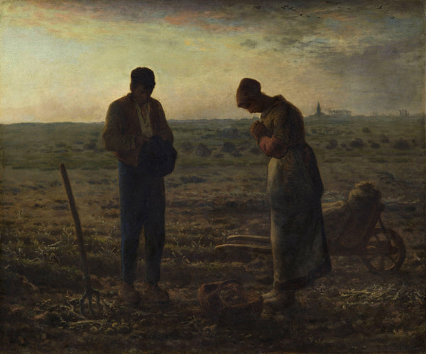 The Angelus, by Jean-Francois Millet, c. 1857–1859, oil on canvas.