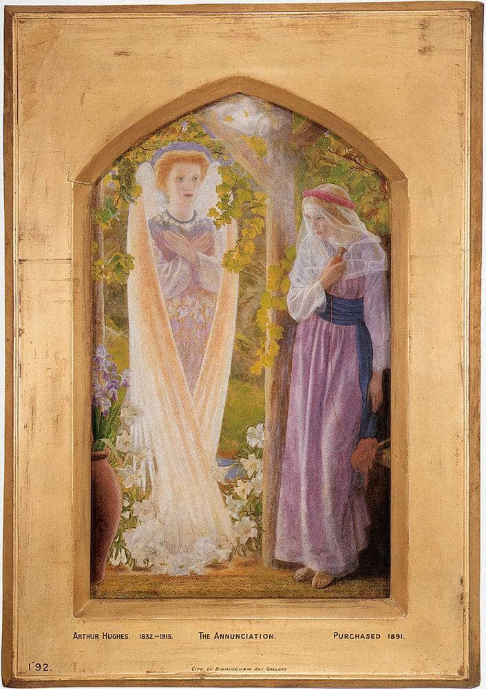 The Annunciation by Arthur Hughes — Oil Painting Reproduction