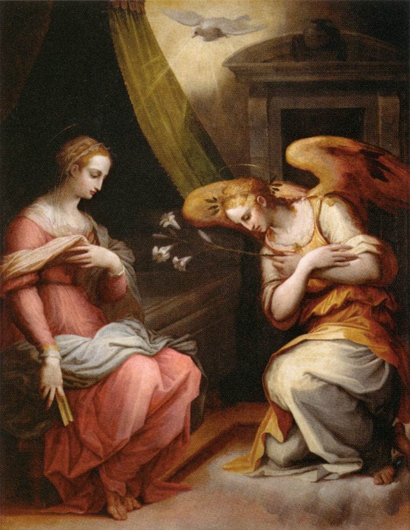 The Annunciation by Giorgio Vasari — Oil Painting Reproduction