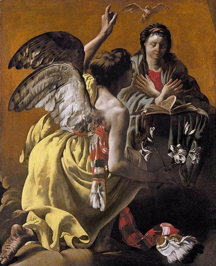 The Annunciation by Hendrick Terbrugghen — Oil Painting Reproduction