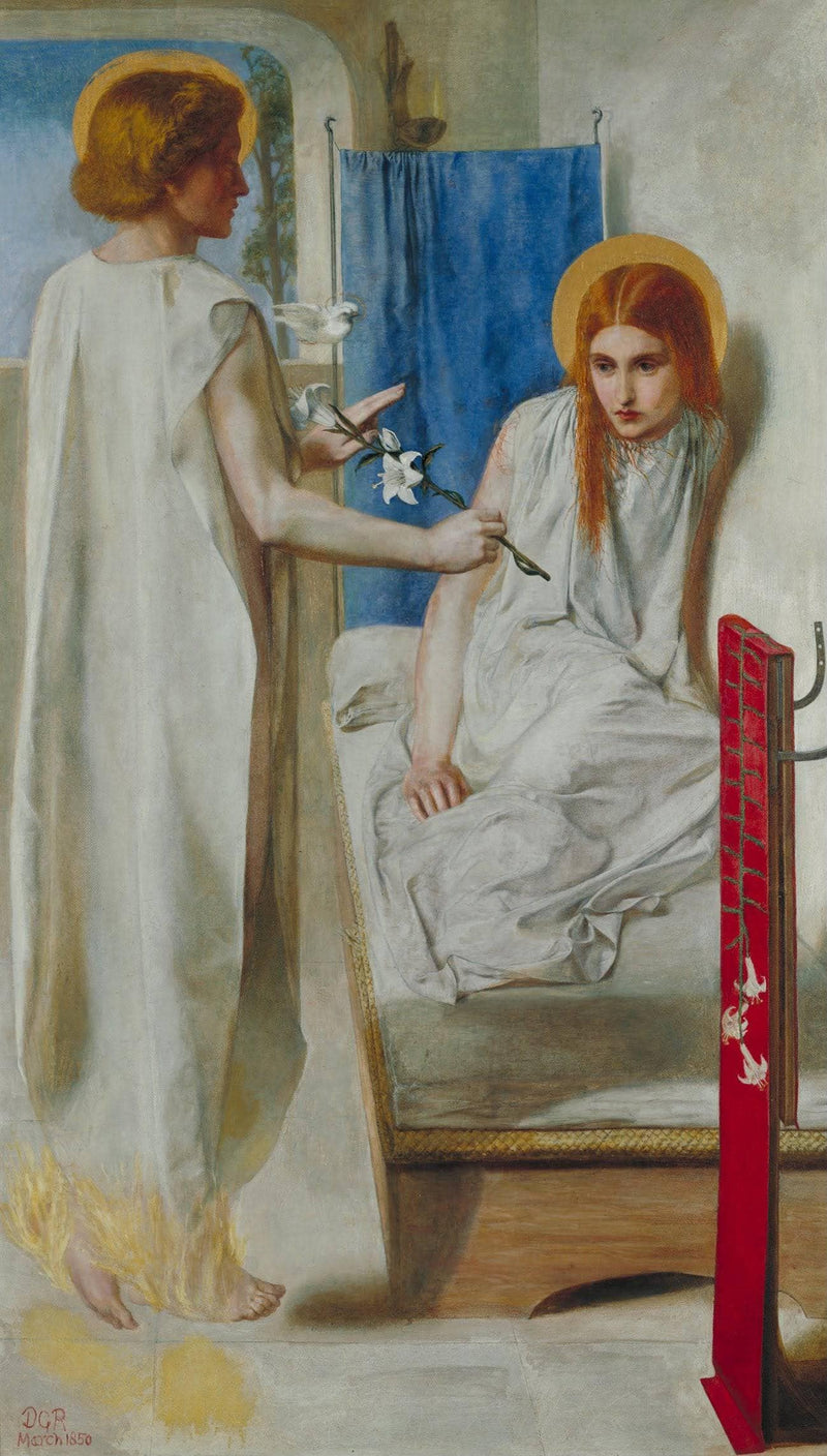 The Annunciation by John William Waterhouse — Oil Painting Reproduction