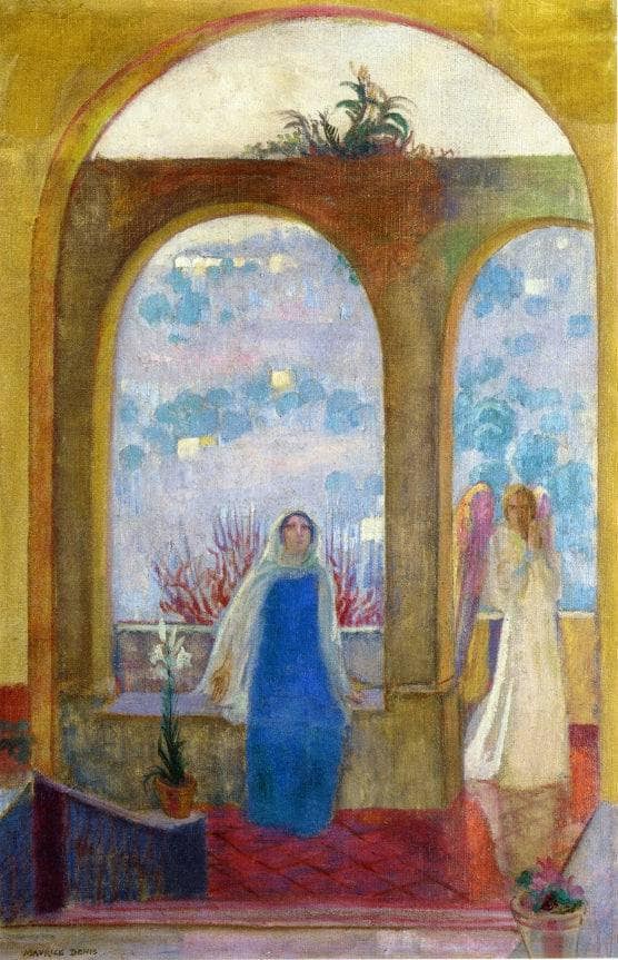 The Annunciation under the Arch with Lilies by Maurice Denis — Oil Painting Reproduction