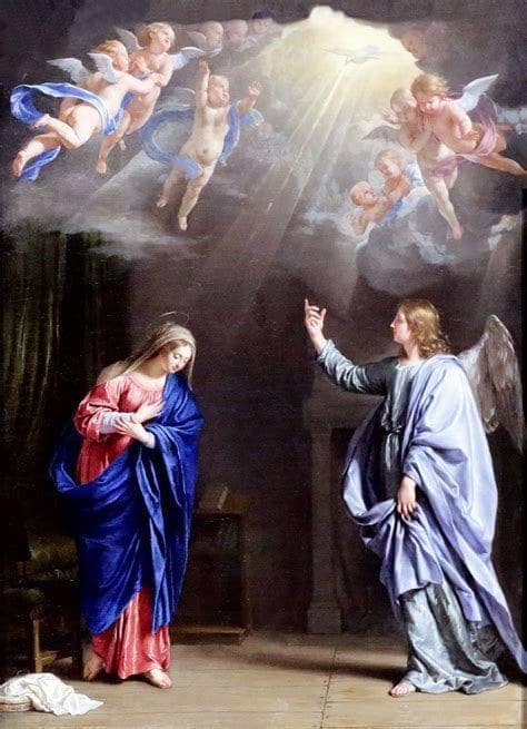 The Annunciation by Philippe de Champaigne — Oil Painting Reproduction