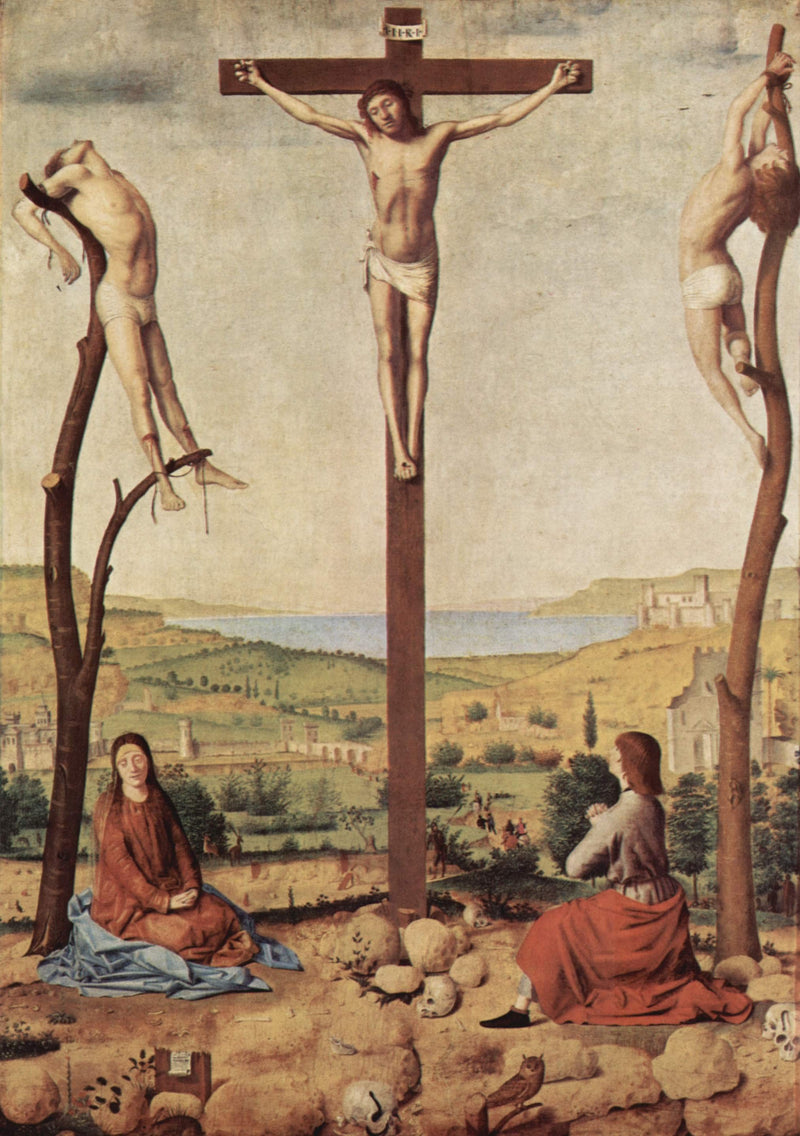 The Antwerp Crucifixion by Antonello da Messina — Oil Painting Reproduction