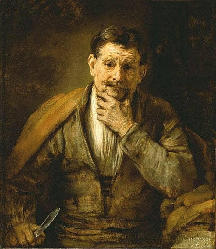 The Apostle Bartholomew by Rembrandt — Oil Painting Reproduction