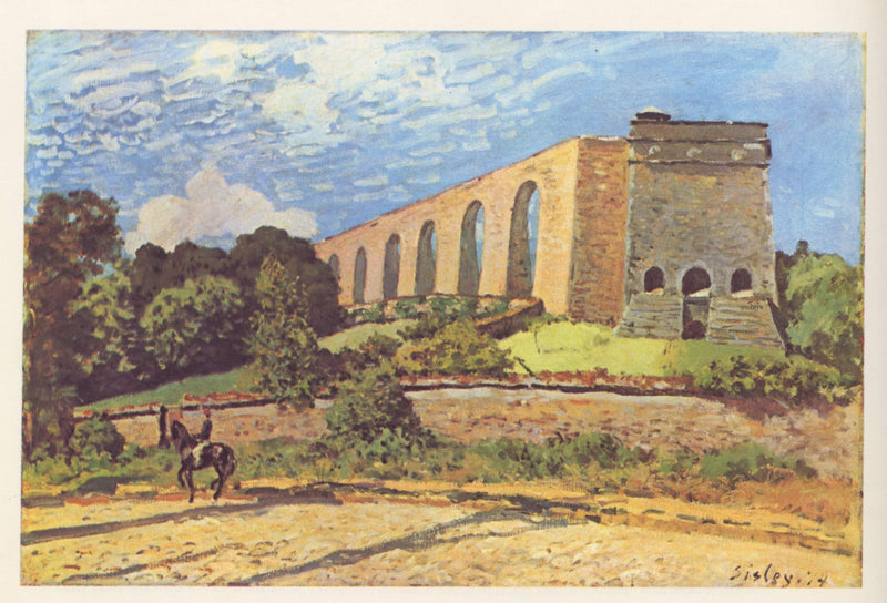 The Aqueduct at Marly by Alfred Sisley — Oil Painting Reproduction