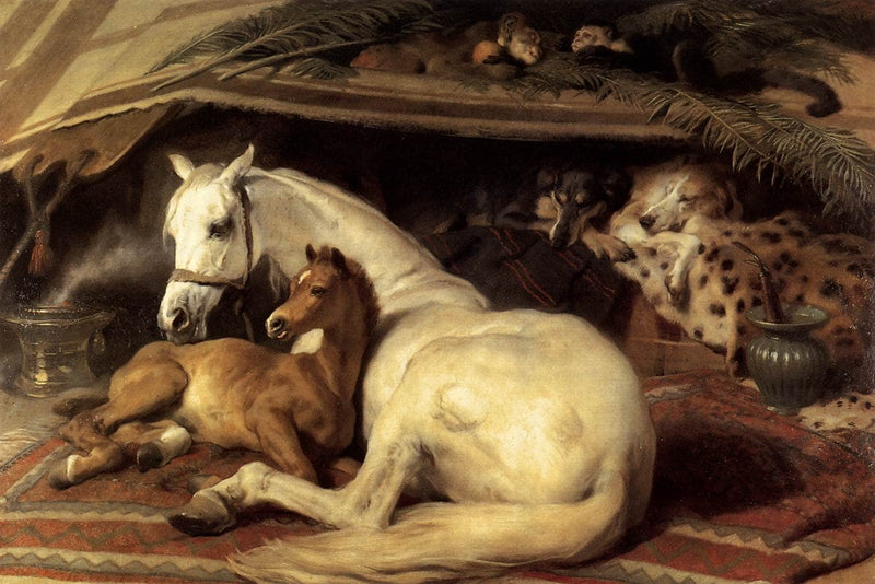 The Arab Tent by Edwin Henry Landseer — Oil Painting Reproduction