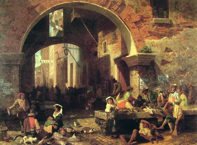 The Arch of Octavius by Albert Bierstadt — Oil Painting Reproduction
