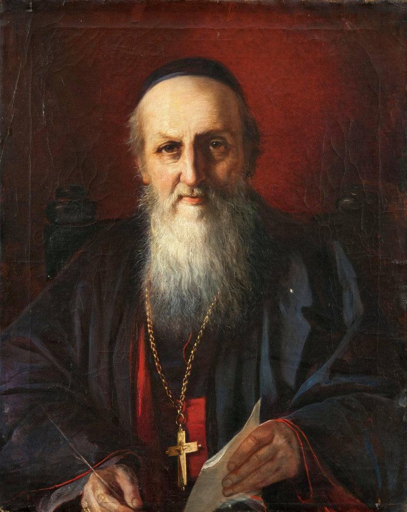 The Armenian Bishop Adoardo by Elisabeth Jerichau-Baumann — Oil Painting Reproduction