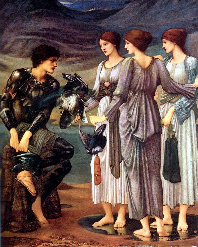 The Arming of Perseus by Edward Burne-Jones — Oil Painting Reproduction