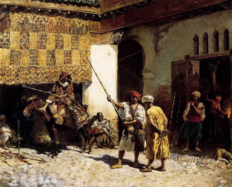 The Arms Merchant by Edwin Lord Weeks, Oil Painting Reproduction