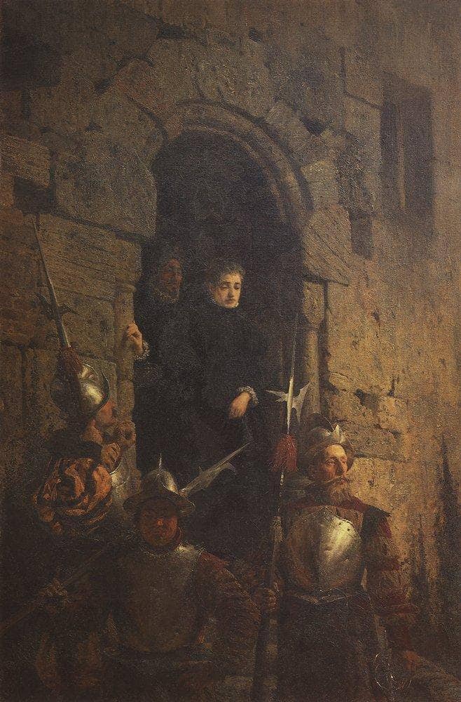 The Arrest of a Huguenot by Vasily Polenov — Oil Painting Reproduction