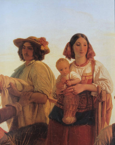 The arrival of the reapers in the Pontine marshes in living room