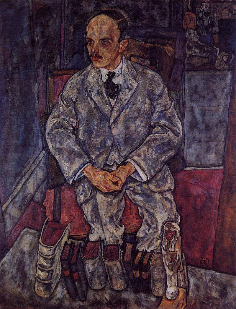 The Art Dealer Guido Arnot by Egon Schiele — Oil Painting Reproduction