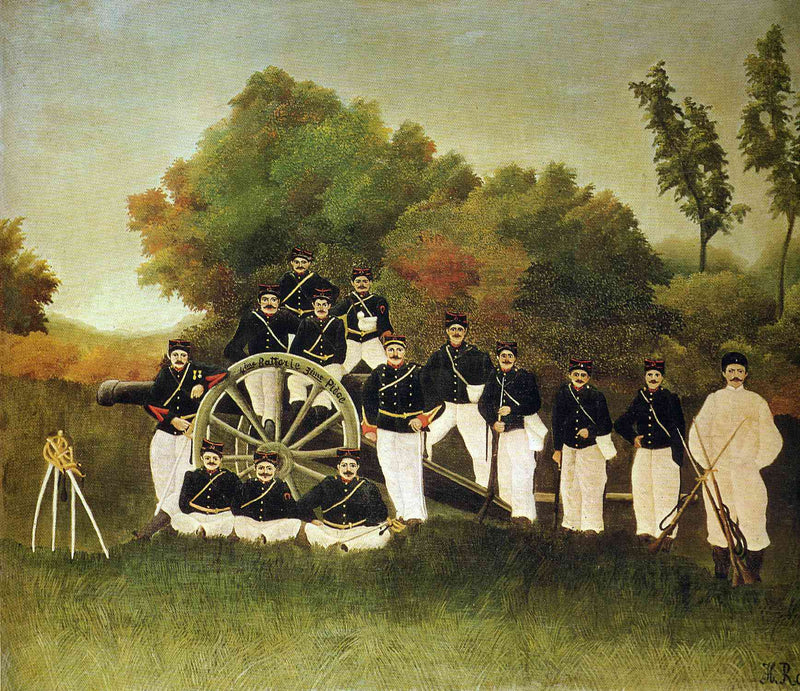 The Artillerymen by Henri Rousseau — Oil Painting Reproduction