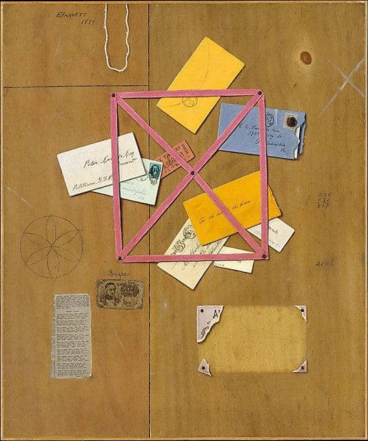 The Artist's Letter Rack by William Michael Harnett — Oil Painting Reproduction