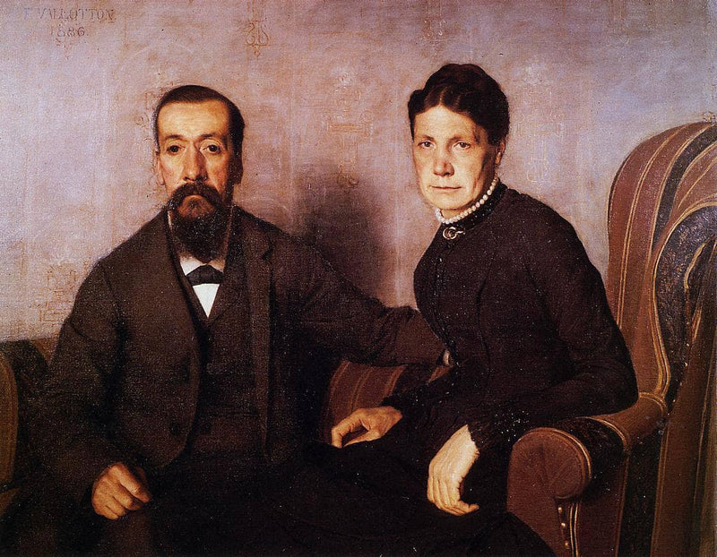 The Artist`s Parents by Felix Vallotton — Oil Painting Reproduction