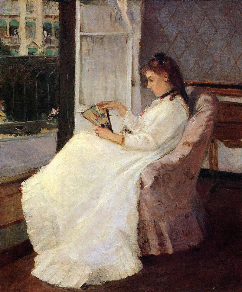 The Artist's Sister at a Window by Berthe Morisot — Oil Painting Reproduction