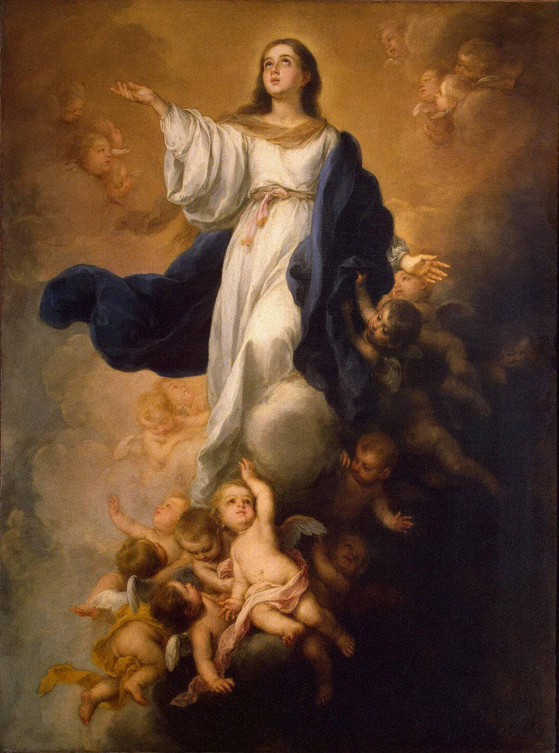 The Assumption of the Virgin by Bartolome Esteban Murillo — Oil Painting Reproduction
