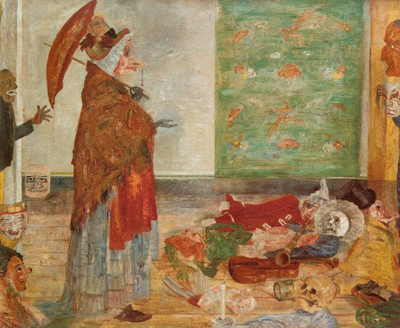The Astonishment of the Mask Wouse by James Ensor — Oil Painting Reproduction