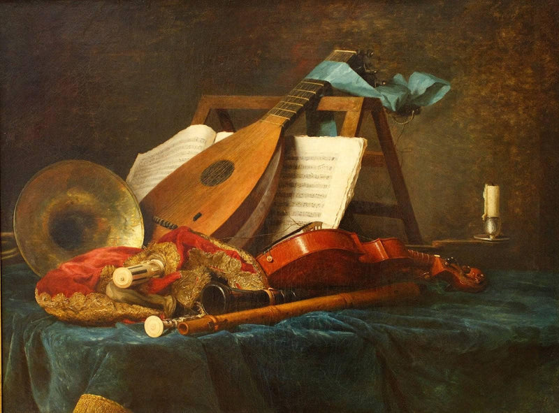 The Attributes of Music by Anne Vallayer-Coster — Oil Painting Reproduction