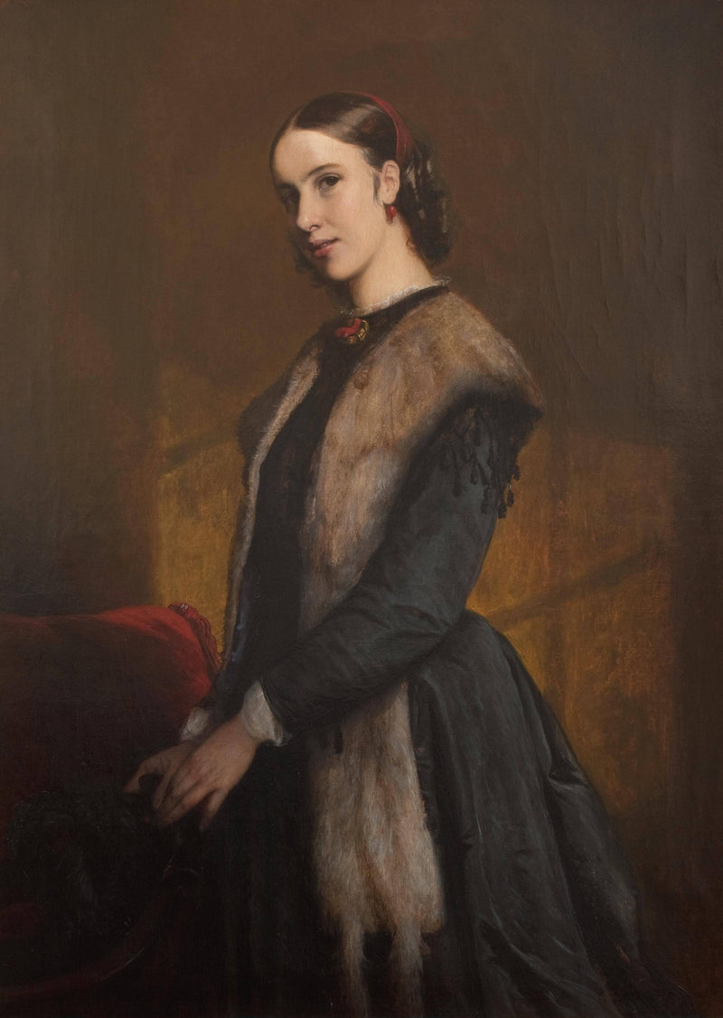 The author Emma Kraft by Elisabeth Jerichau-Baumann — Oil Painting Reproduction
