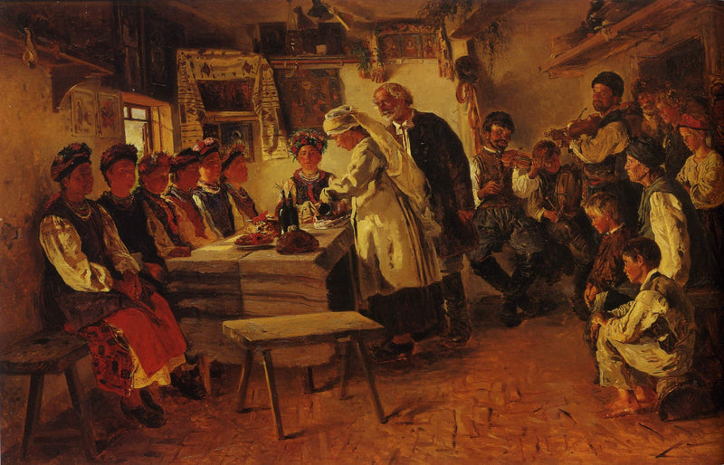 The bachelorette party by Vladimir Makovsky — Oil Painting Reproduction