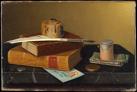 The Banker's Table by William Michael Harnett — Oil Painting Reproduction